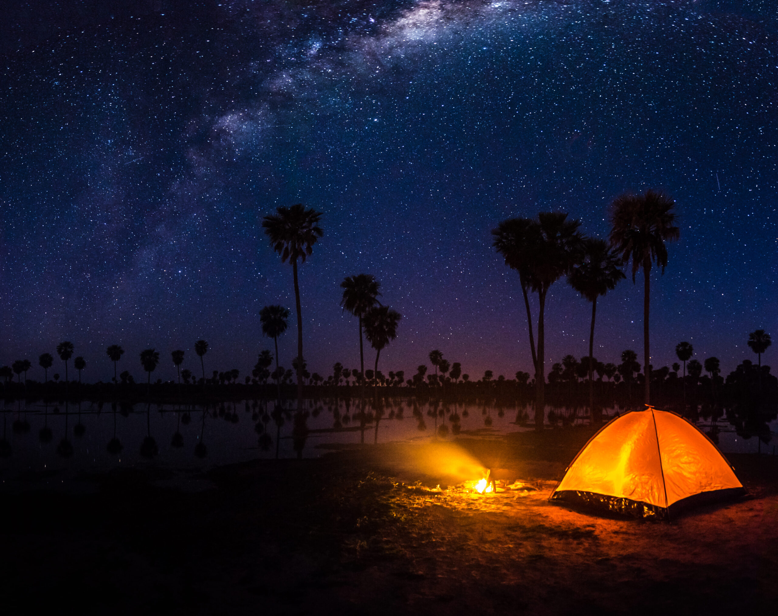 La noche estrellada en el Bañado La Estrella